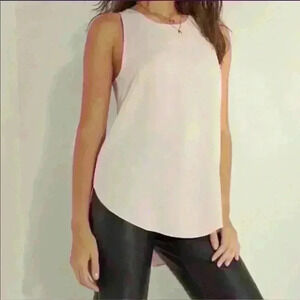 Aritzia Wilfred Sevres blouse tank zippered back polyester, and silk size  xs